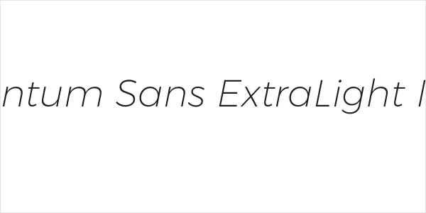 Argentum Sans ExtraLight Italic Logo