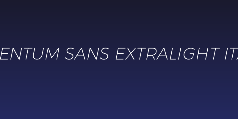 Argentum Sans ExtraLight Italic Social Header