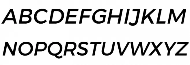 Argentum Sans Italic フォント 大文字