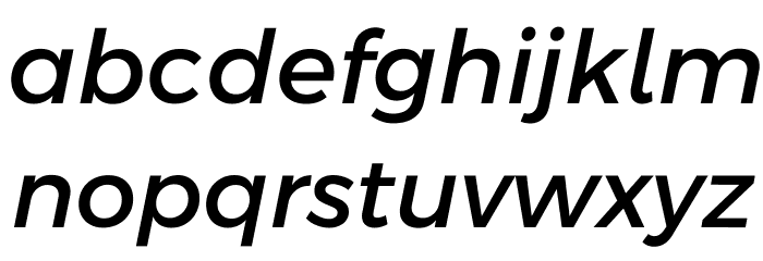 Argentum Sans Italic Font LOWERCASE