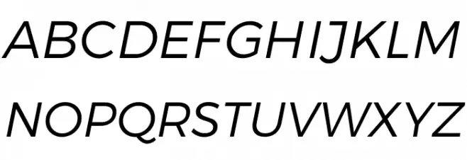 Argentum Sans Light Italic Font Litere mari