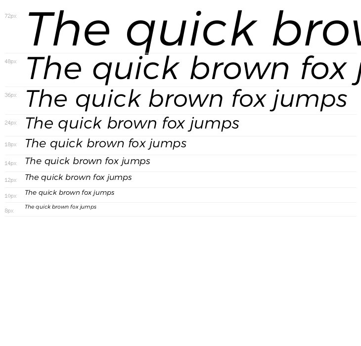 Argentum Sans Light Italic Waterfall