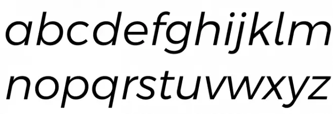 Argentum Sans Light Italic Fuentes MINÚSCULAS