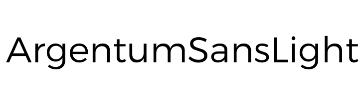 Argentum Sans Light फ़ॉन्ट