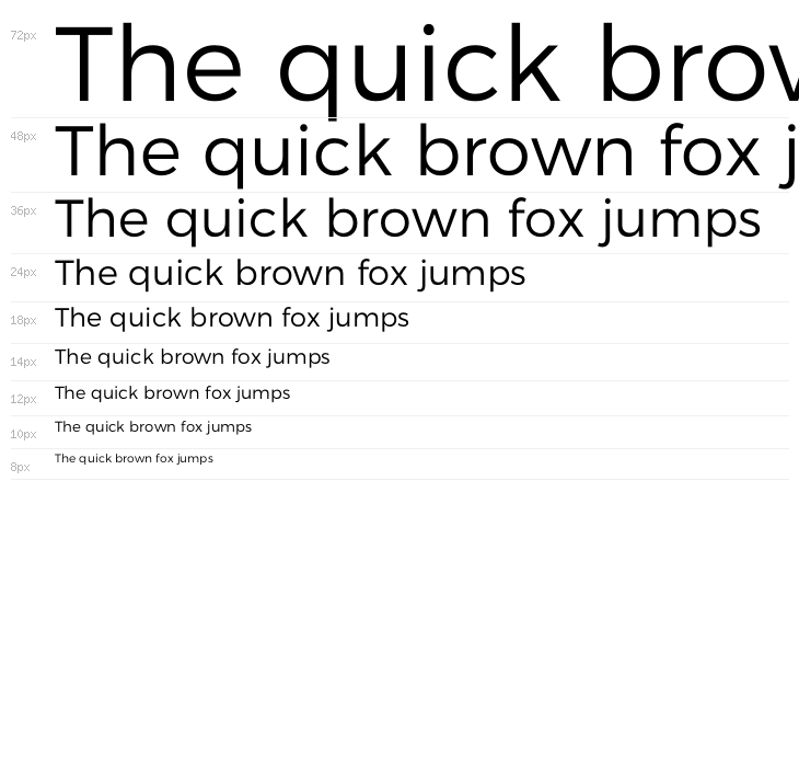 Argentum Sans Light Waterfall