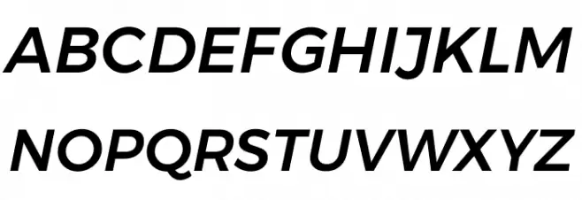 Argentum Sans Medium Italic 字体 大写