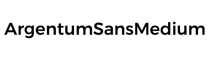 Argentum Sans Medium Font