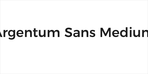 Argentum Sans Medium Logo