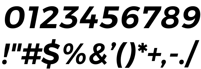 Argentum Sans SemiBold Italic Font OTHER CHARS