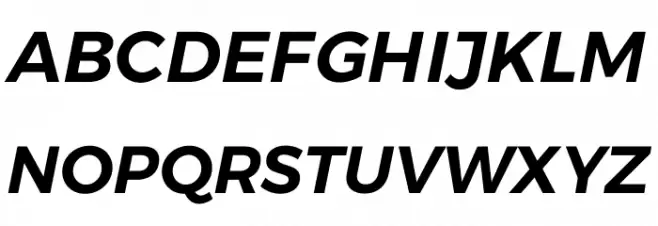Argentum Sans SemiBold Italic 字体 大写