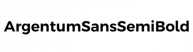 Argentum Sans SemiBold  フリーフォントのダウンロード
