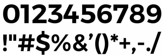 Argentum Sans SemiBold Font OTHER CHARS