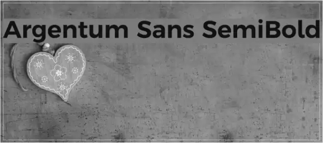 Argentum Sans SemiBold Font examples