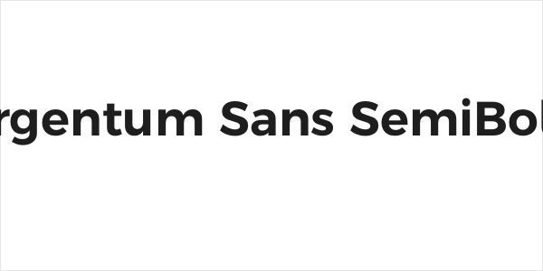 Argentum Sans SemiBold Logo
