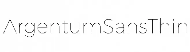 Argentum Sans Thin  لخطوط تنزيل
