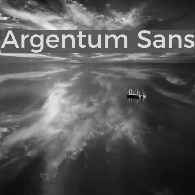 Argentum Sans Example 1