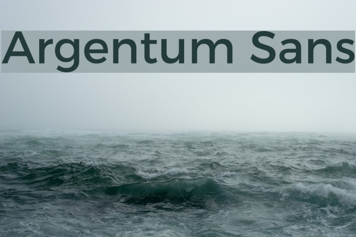 Argentum Sans Font examples