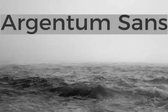 Argentum Sans Example 3