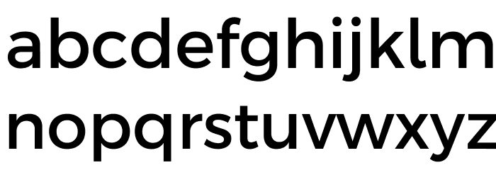Argentum Sans Font LOWERCASE