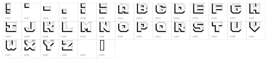 Argentum White Character Map