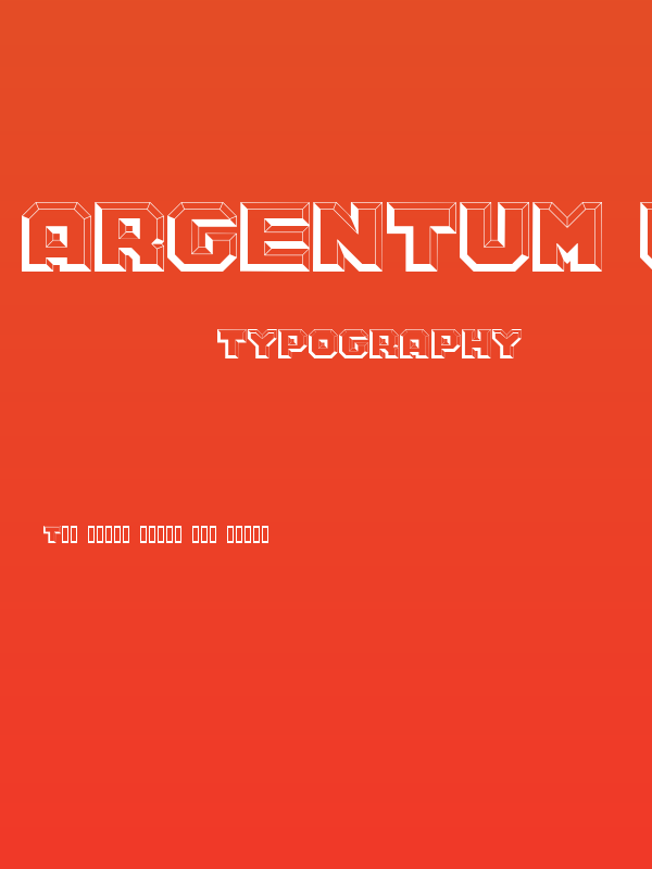 Argentum White Poster
