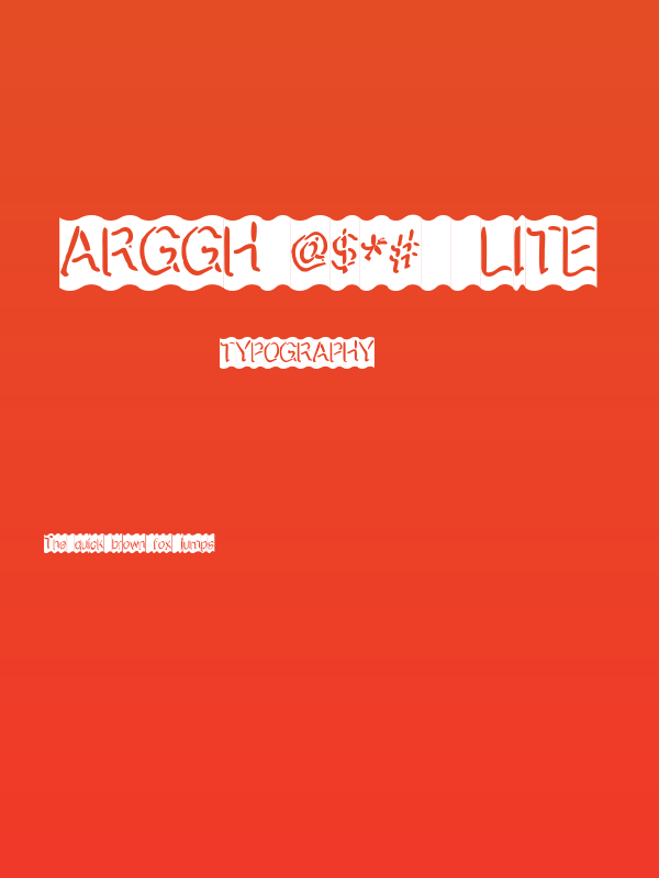 Arggh @$*#  Lite Poster