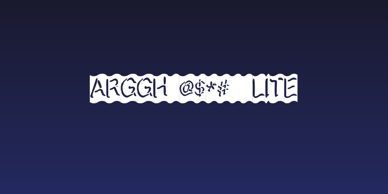 Arggh @$*#  Lite Social Header