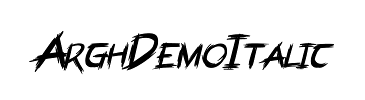 ArghDemo Italic  font caratteri gratis