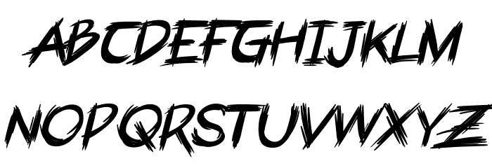ArghDemo Italic Font LOWERCASE