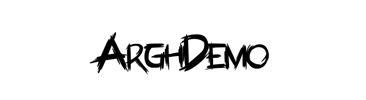 ArghDemo  免费字体下载