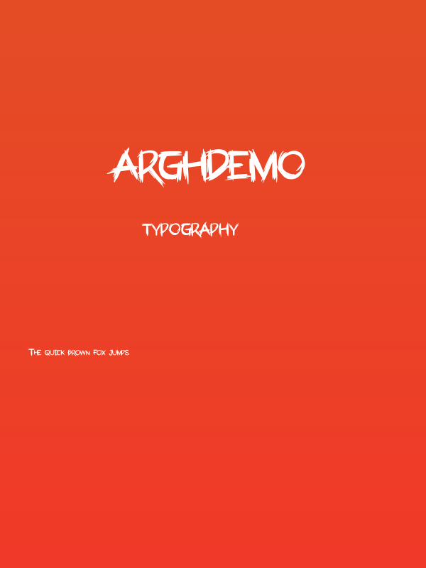 ArghDemo Poster