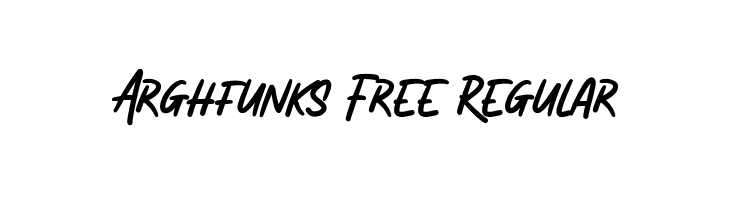 Arghfunks Free Regular  免费字体下载