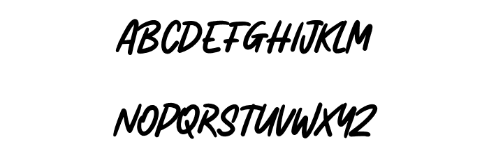 Arghfunks Free Regular Font LOWERCASE