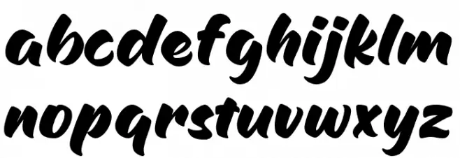 Argiss Schriftart Kleinbuchstaben