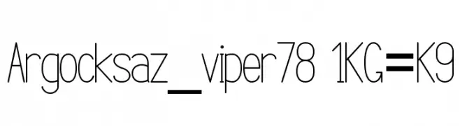 Argocksaz_viper78 1KG=K9 