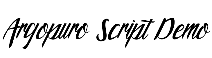 Argopuro Script Demo  免费字体下载