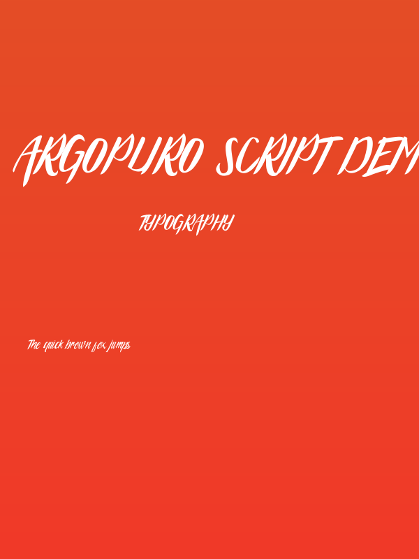 Argopuro Script Demo Poster