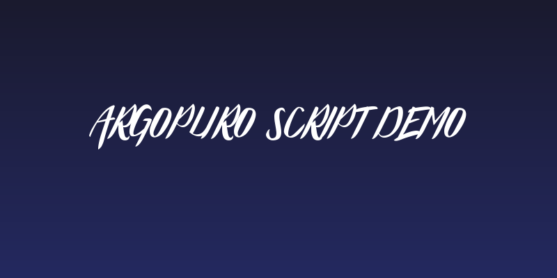 Argopuro Script Demo Social Header