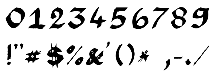 Argor Brujsh Scaqh Font OTHER CHARS