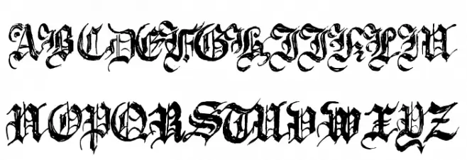 Argor Brujsh Scaqh 字体 大写