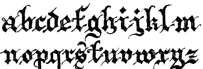 Argor Brujsh Scaqh Font LOWERCASE