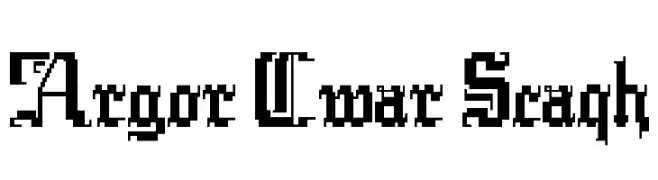 Argor Cwar Scaqh  Frei Schriftart Herunterladen
