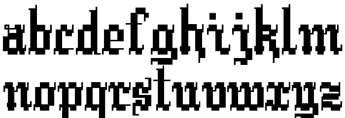 Argor Cwar Scaqh Font Litere mici