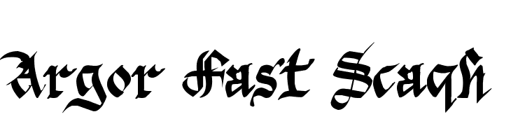 Argor Fast Scaqh  Frei Schriftart Herunterladen