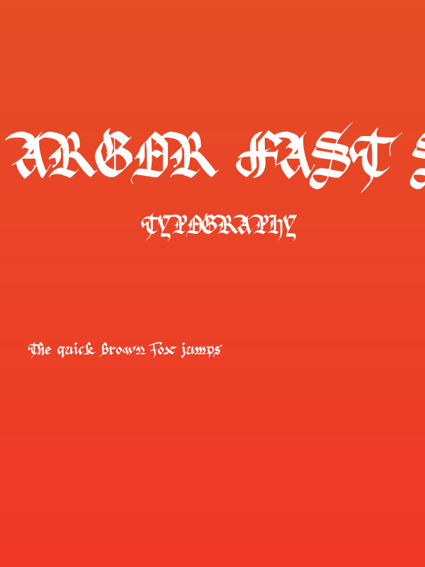 Argor Fast Scaqh Poster