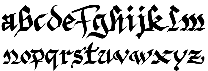 Argor Fast Scaqh Font LOWERCASE