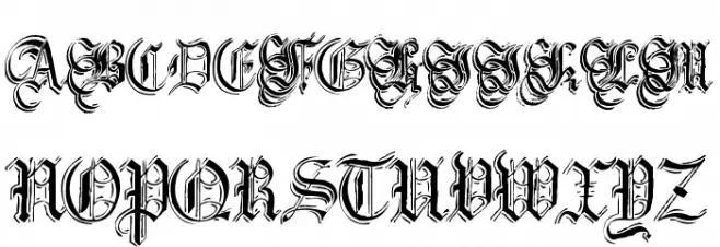 Argor Flahm Scaqh Font Litere mari