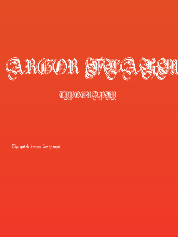 Argor Flahm Scaqh Poster