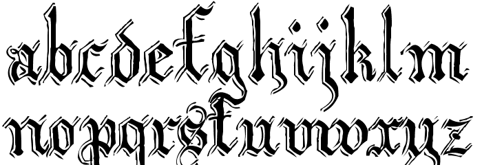 Argor Flahm Scaqh Font LOWERCASE