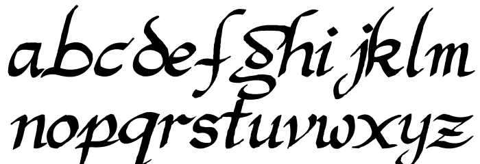 Argor Man Scaqh Font LOWERCASE